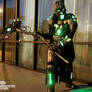 The Electromancer Full light up cyberpunk costume.