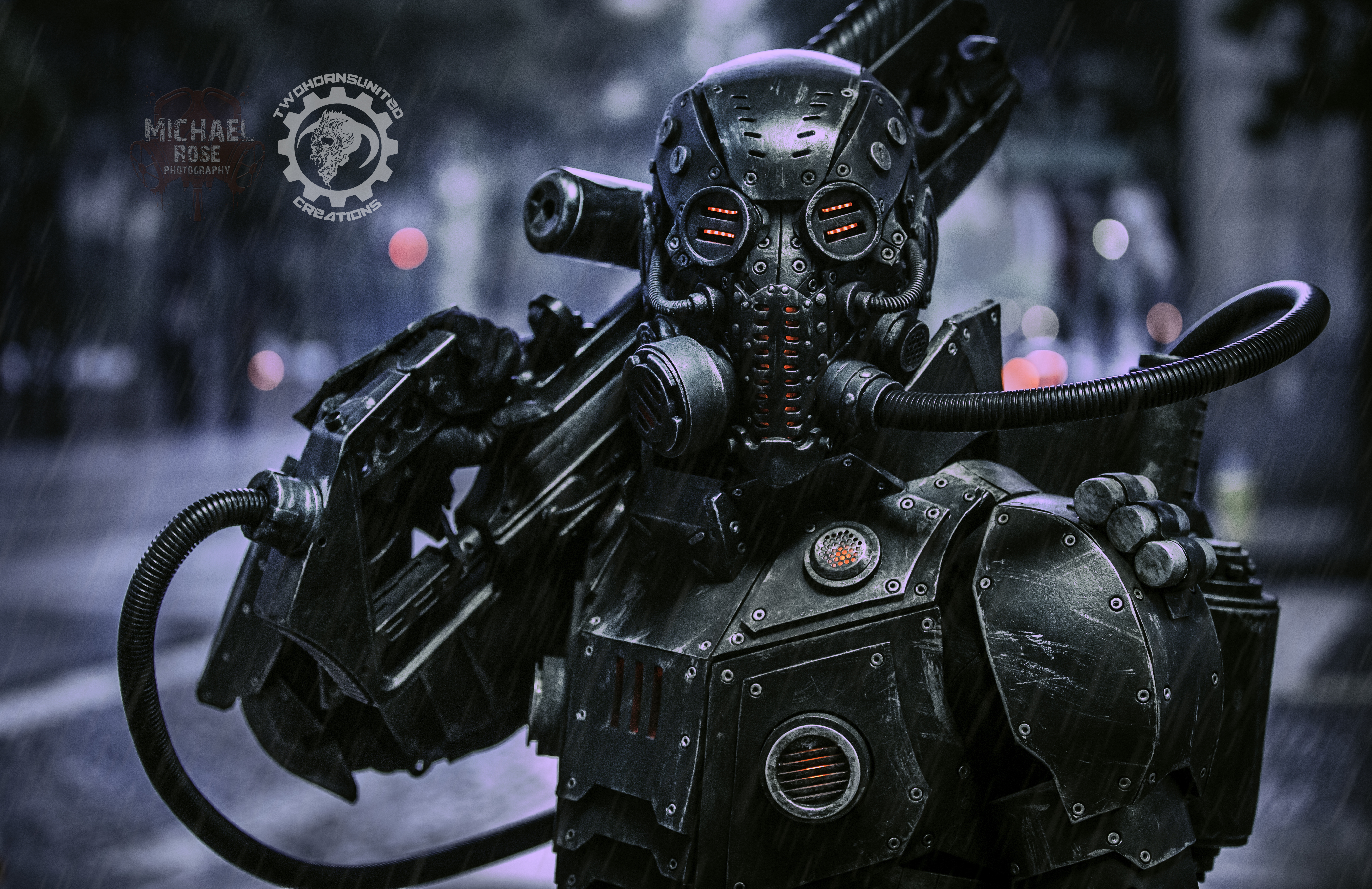 The Panzersoeldner - light up dieselpunk armor