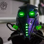 The Xenomancer scifi light up mask