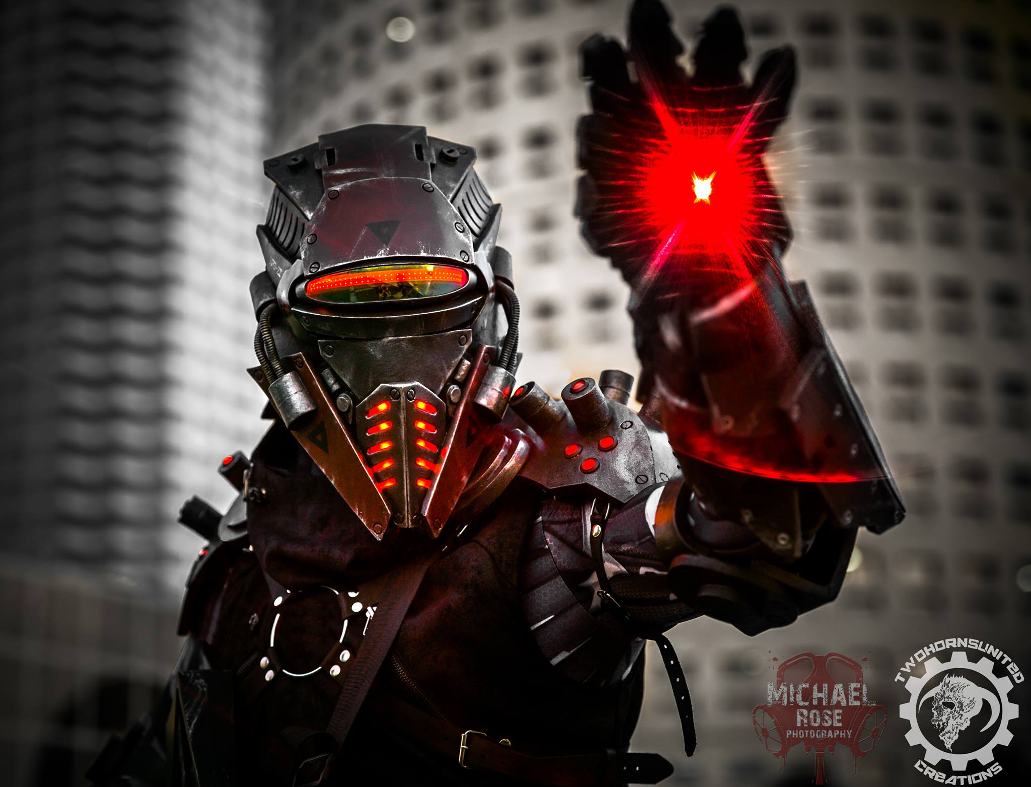 The TR3-22 Security unit - LED Cyberpunk Cosplay