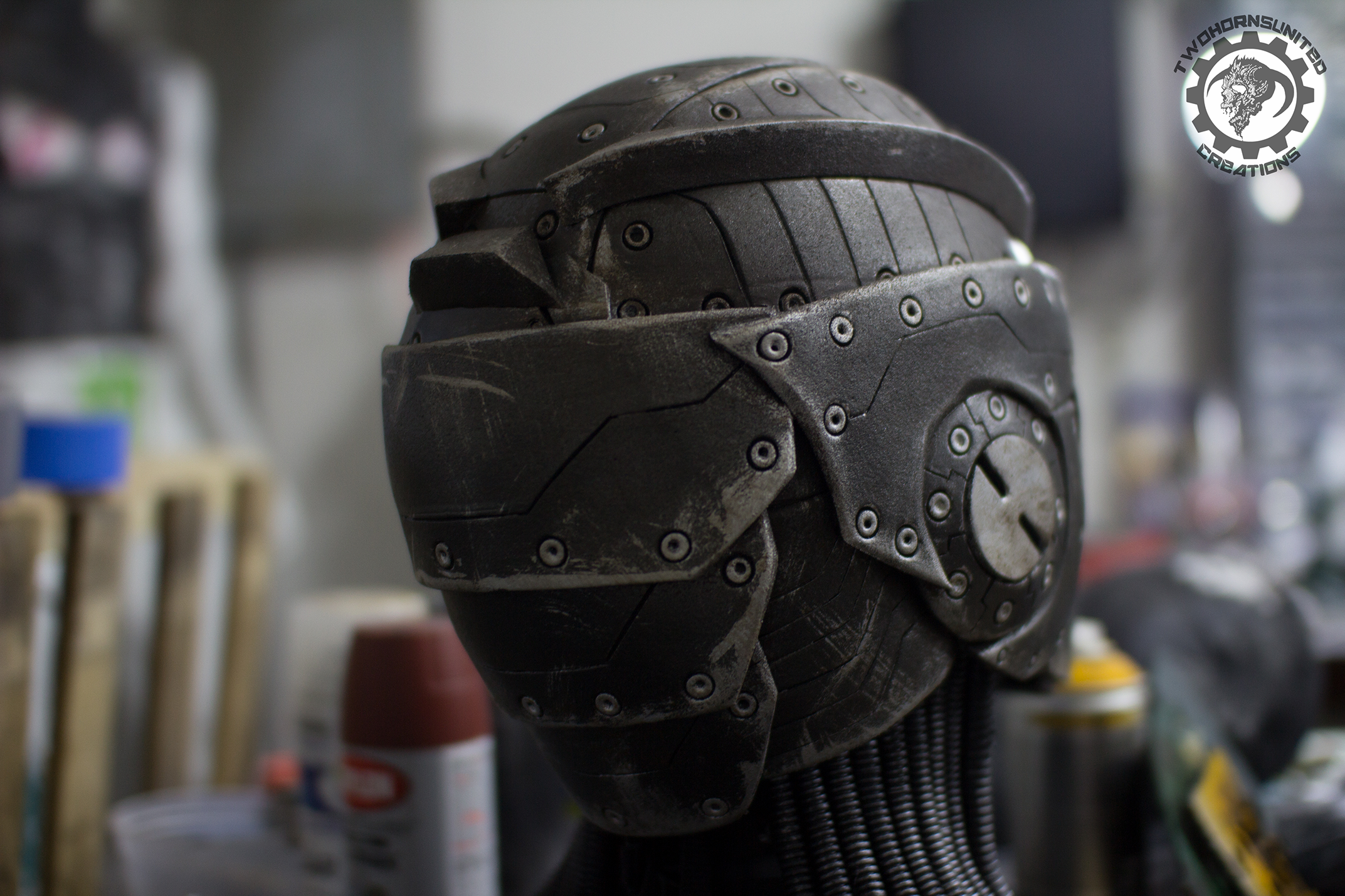 The Berserker - hero/villain helmet back