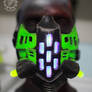 The Ravager Cyberpunk UV reactive LED mask