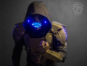 Hex Omega - RGB LED light cyberpunk armor