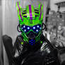 Equinox - alien scifi UV reactive LED mask