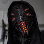 Erebus - Cyberpunk evil dystopian light up helmet