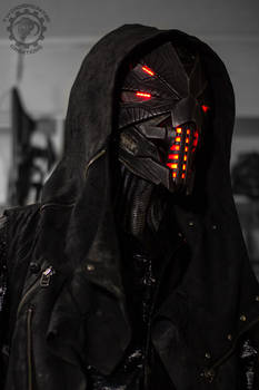 Erebus - Cyberpunk dystopian light up helmet