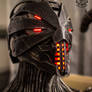 Erebus - Cyberpunk dystopian light up helmet
