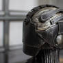 Erebus - Cyberpunk dystopian light up helmet back