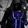 Progenitor -RGB LED cyberpunk chest armor / gloves