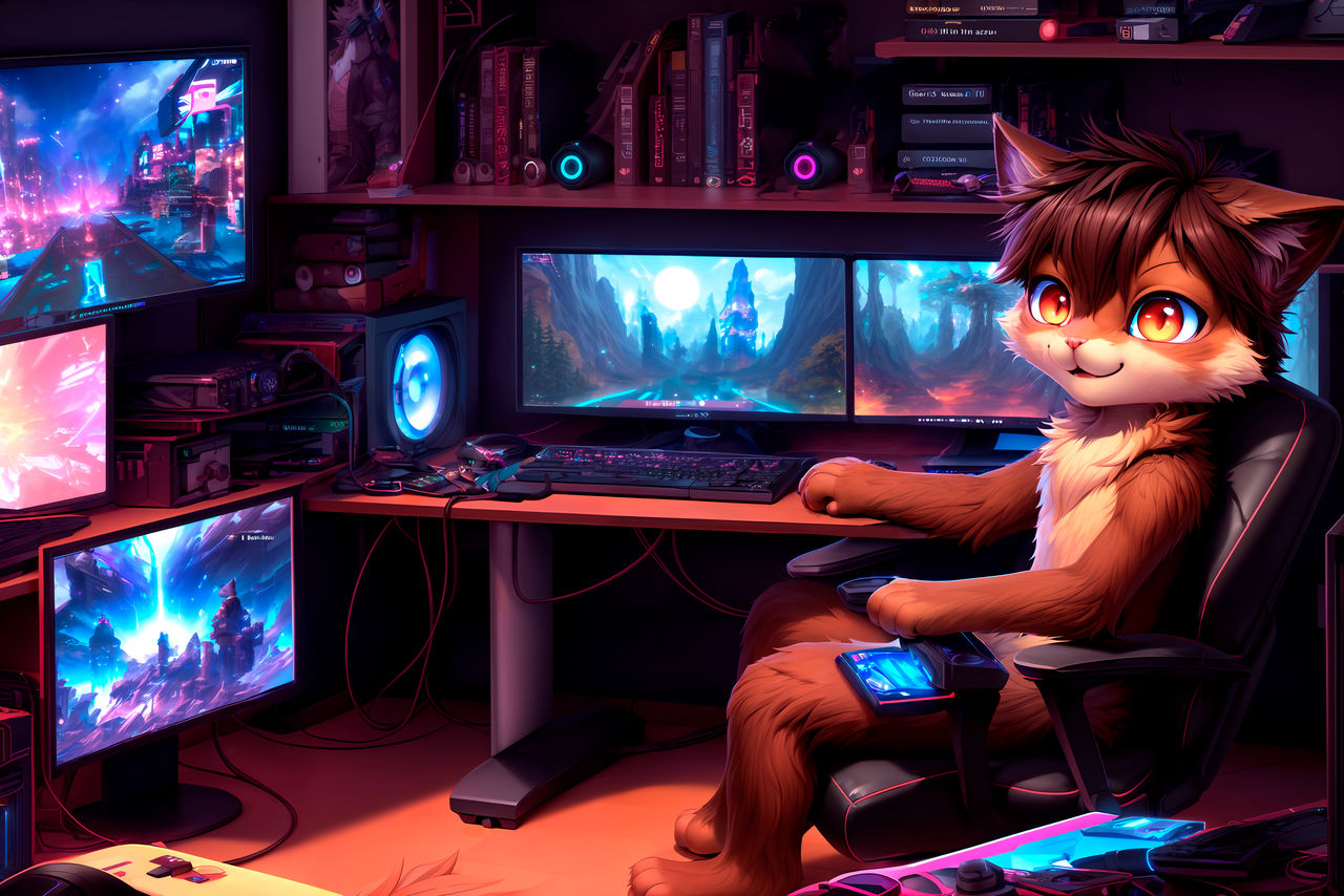 Gaming Room Furry by SuperBolinha2 on DeviantArt