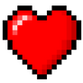 8-Bit heart stock