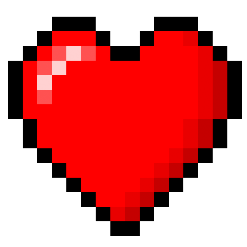 8-Bit heart stock