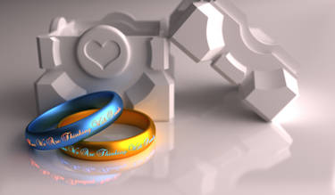 Portal Wedding Rings 4K Print