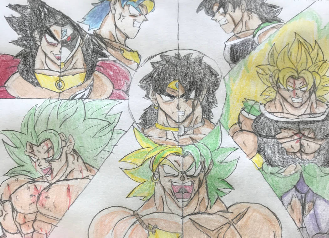 Broly All Forms Updated By Slendysalyer87 On DeviantArt