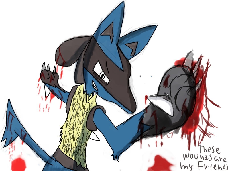 Pokemon: Lucario (Sprite) by DangerMD on DeviantArt