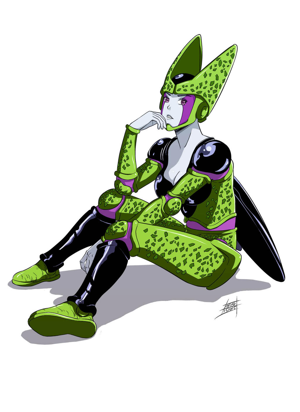 CELL_FEMALE VERSION_DRAGON BALL Z by AryoAnggoro on DeviantArt