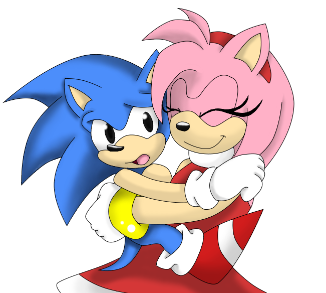 RayTheBear ❤💙+💜💛 on X: Classic #SonAmy #Sonic #Amy   / X