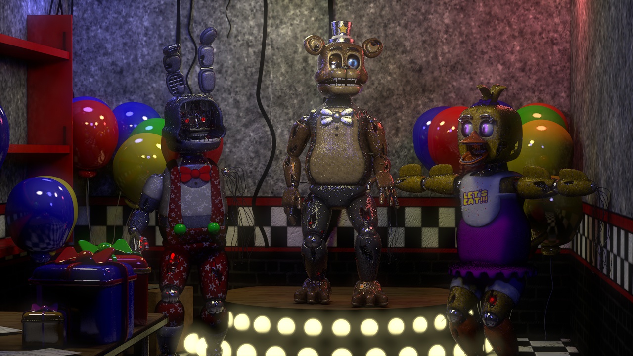 FNaF/c4d) FNaF 2 stylized map c4d by Ignitedbonnie496 on DeviantArt