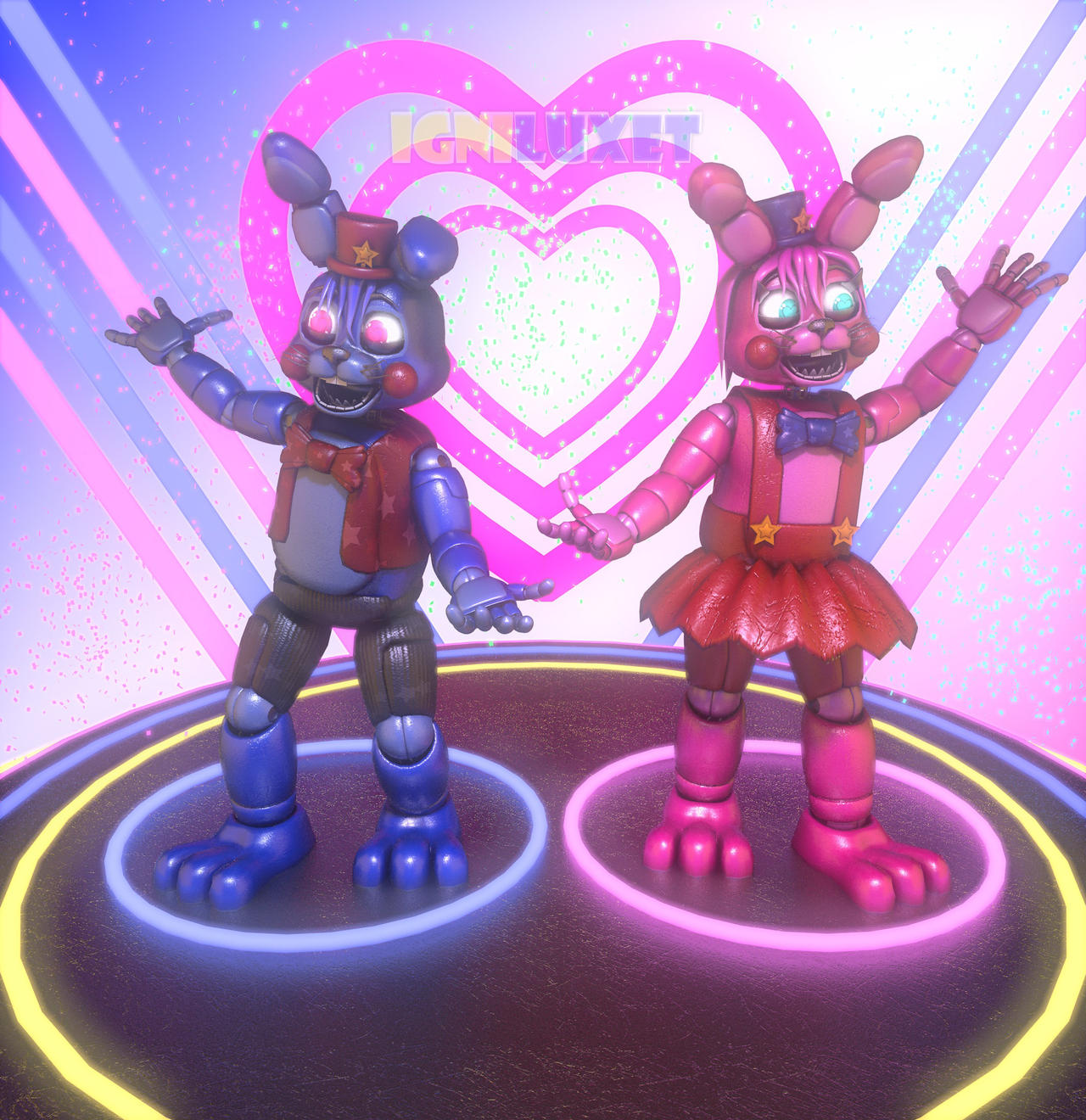 (c4d/fnaf) Happy Valentine's Day poster by Ignilux on DeviantArt