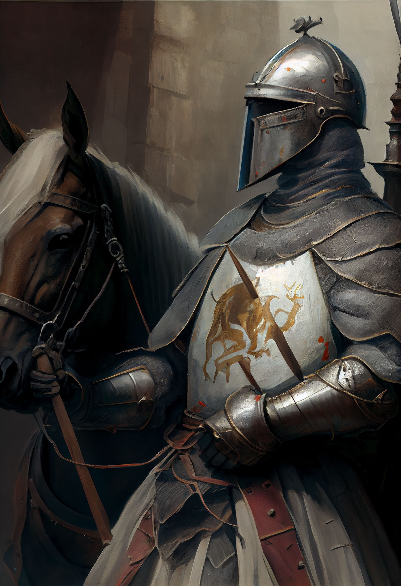 Knight Deviantart Knight with trusty steed by AmaunatorE on DeviantArt
