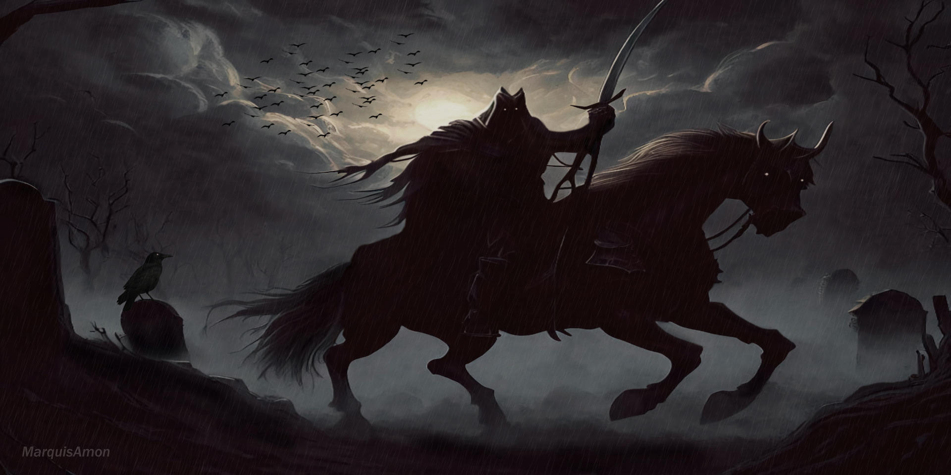 Dark Rider by MarquisAmonArt on DeviantArt