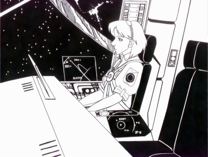 Karina flying starship