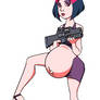 Pregnant agent with plasma rifle