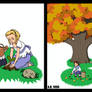 Oak triptych