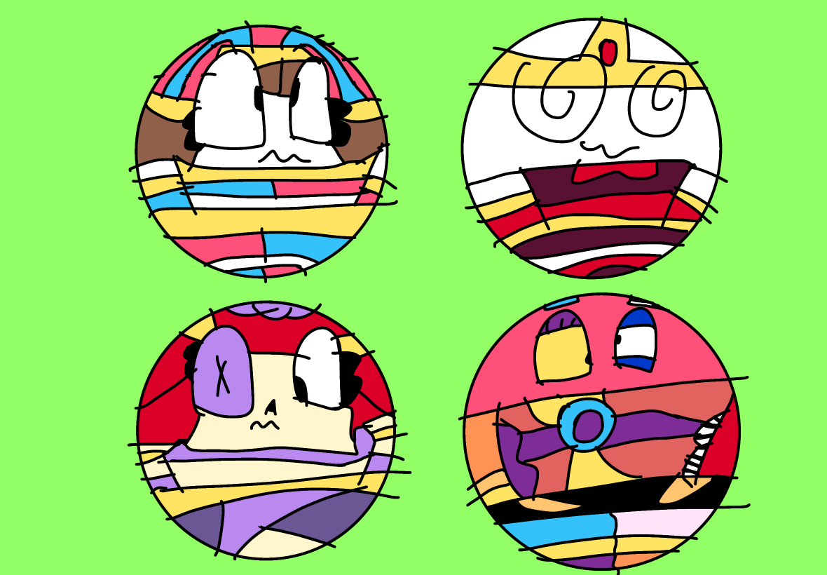pomni, ragatha, gangle, and zooble as a belly dan by ...