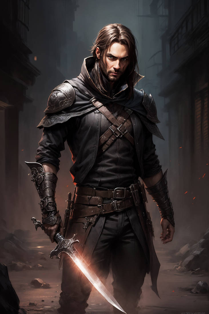 Merric Blackhand, Rogue Assassin by MasterArtsmyth on DeviantArt