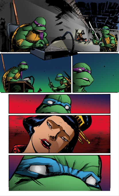 COLOR PORTFOLIO: TMNT pag9 of issue 7