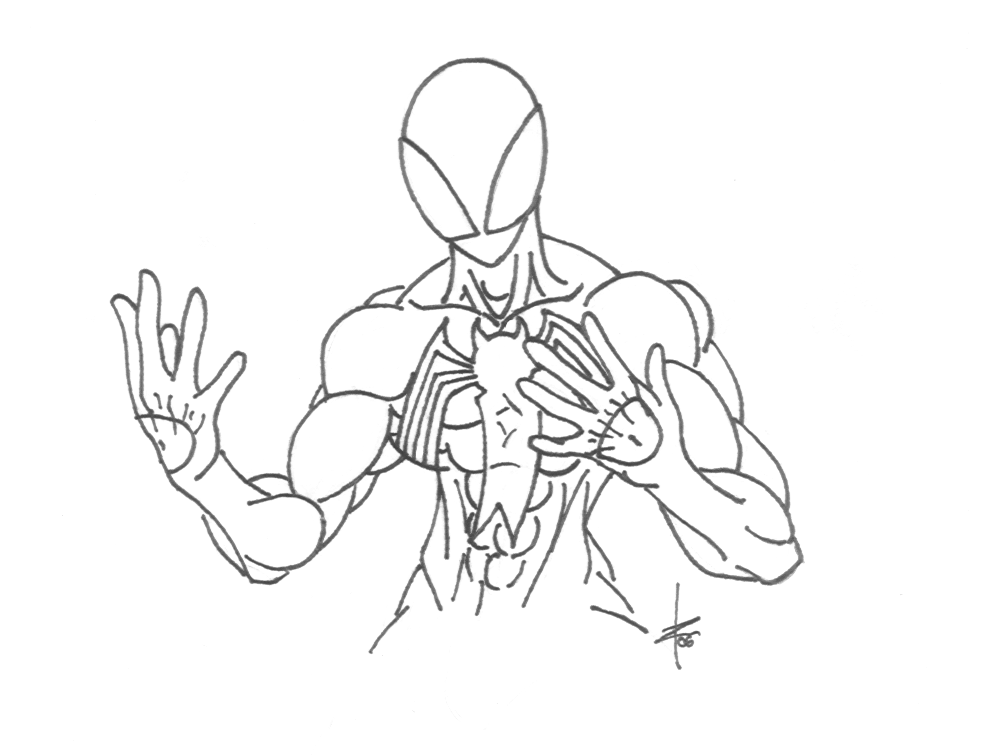 Эскизы костюма человека паука
