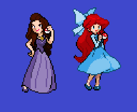 Vanessa and Ariel Sprites by IcyRose13 on DeviantArt