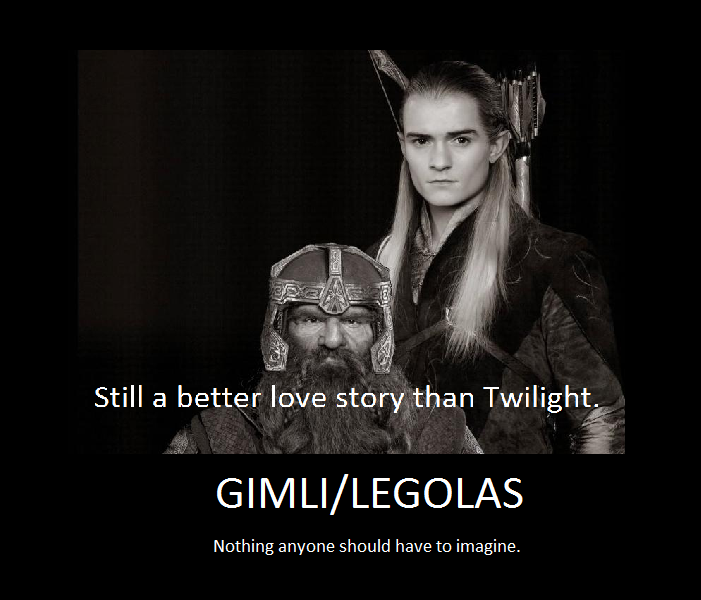 Gimli/Legolas (EEEEEWWWW) Demotivational