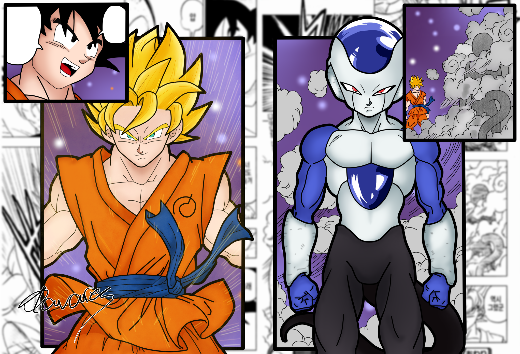 Goku vs Frost (Dragon Ball Super #09) by Tavares2598 on DeviantArt
