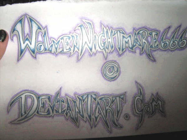 Random Deviantart sign by WolvenNightmare666 on DeviantArt