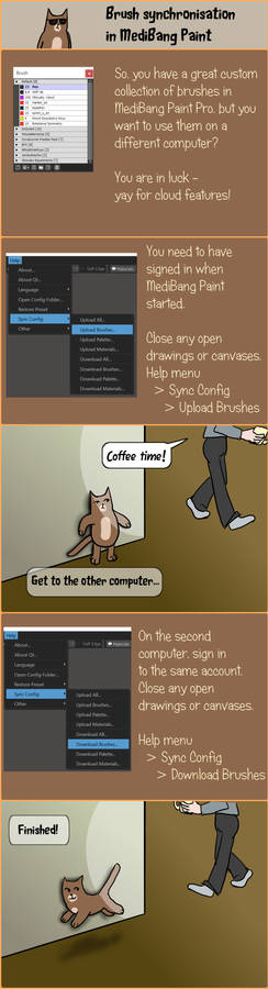 Brush sync in MediBang Paint