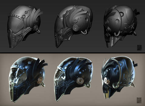 Scifi Biker Helmet