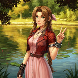 S-A + Aerith Fan Art #0002