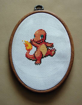 Charmander Cross Stitch.