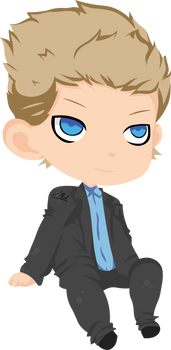 Chibi Suit Costar man blond