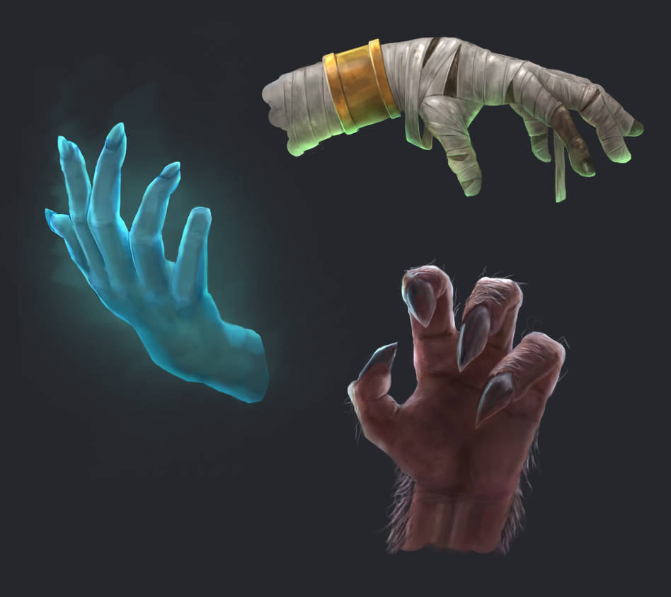Creature Hand Examples Creatures hands by EugenyZhukov on DeviantArt