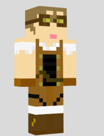 Human steampunk Minecraft skin