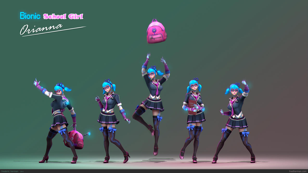 Bionic Schoolgirl Orianna