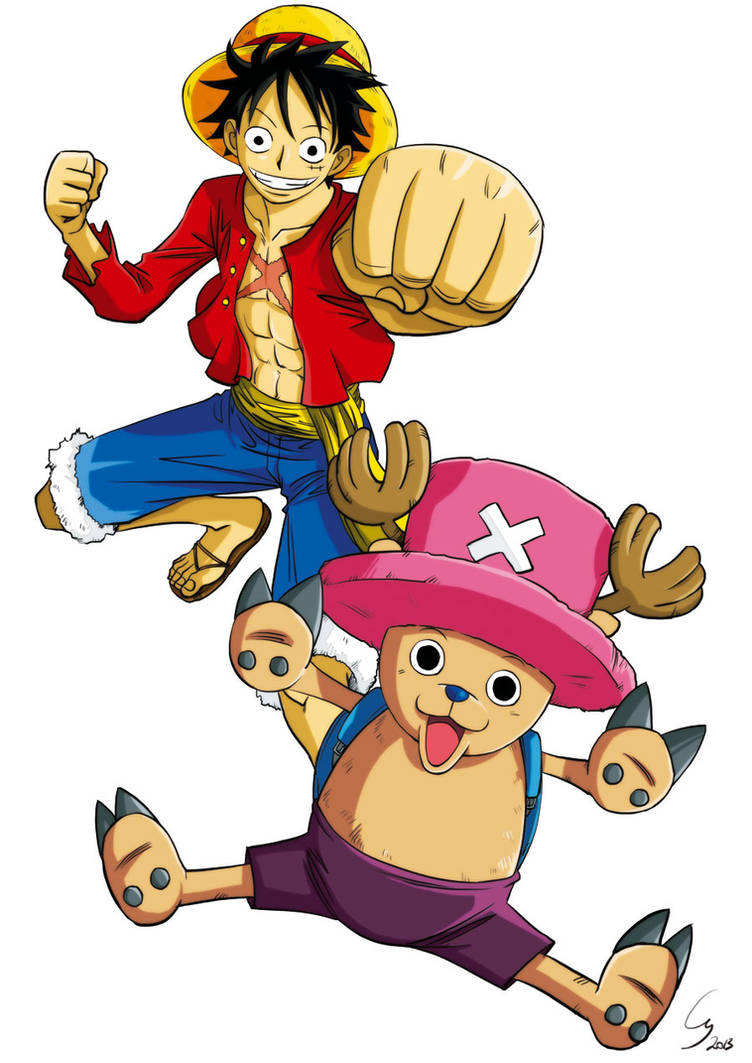 One Piece : Luffy et Chopper by Cheu-Sae