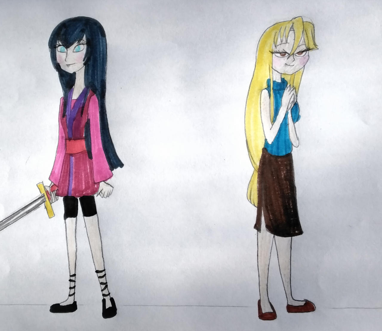 Saeko and Marikawa