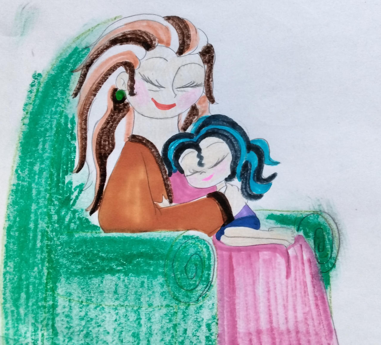 Cuddling with Grandma by MIXTOONS on DeviantArt