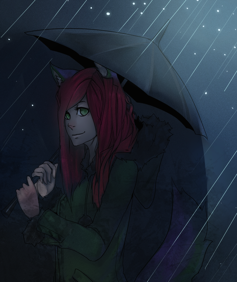 Under the rain