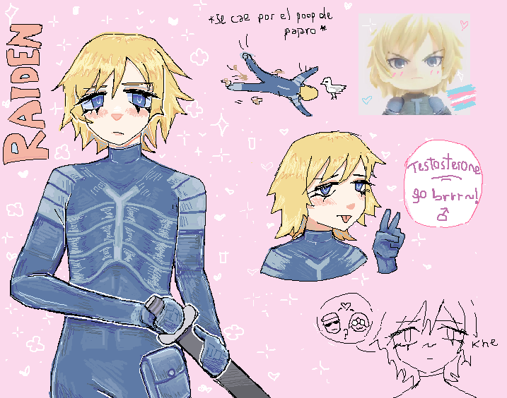 Trans Raiden ( Metal Gear ) AU