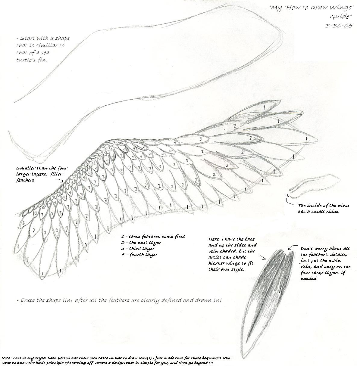 How to Draw Wings